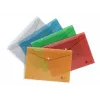 Busta con stampa Forpus, A4, plastica, rossa, trasparente