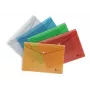 Busta con stampa Forpus, A4, plastica, rossa, trasparente