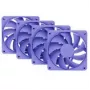 Set di ventole per raffreddamento computer HYTE FA12-TM-4 120 mm viola, 1500 giri/min, 72 m³/h, 1,6 mmH2O, FDB, confezione da 4