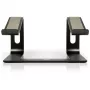 Supporto per laptop Port Designs 901103 — alluminio e nero, per laptop fino a 15,6 pollici, larghezza 260 mm, profondità 145 mm, altezza 225 mm