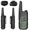 Ricetrasmettitore portatile Baofeng BF-T25E — 16 canali, 2×1400 mAh Li‑Ion, VOX, LCD, verde, set da 2