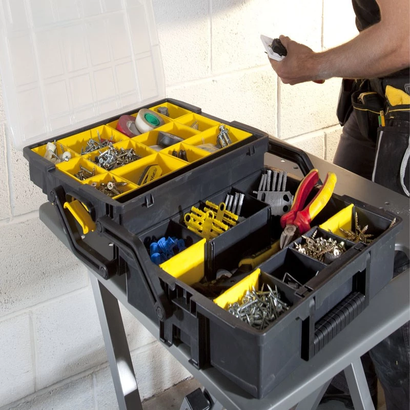Organizer per minuteria Stanley Sortmaster Multilevel Organizer nero trasparente 400x420x315 mm
