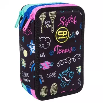 Astuccio portapenne a tre livelli con dotazione CoolPack Jumper 3 TENNIS STAR
