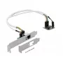 DeLOCK Mini PCIe I/O PCIe half size 1 x Gigabit LAN Low Profile - adattatore di rete - PCIe Half Mini Card - Gigabit Ethernet x 1 (95265)