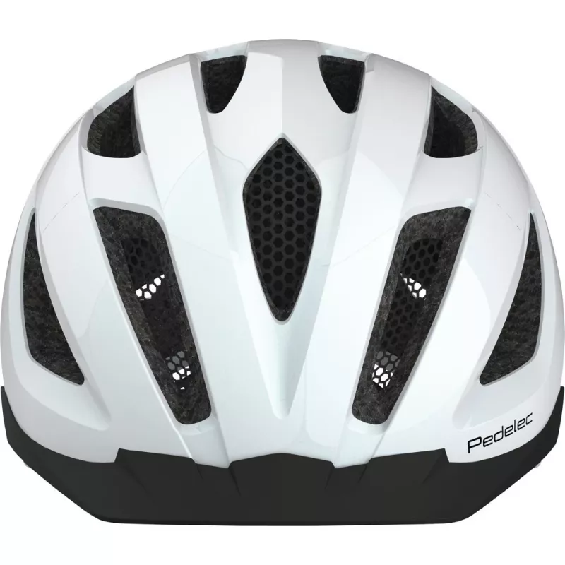 Casco aperto ABUS Pedelec 1.1 bianco – design leggero con funzioni di sicurezza