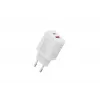 Caricabatterie USB AC DIGITUS 20W, 1x USB-C, 1x USB-A, ingresso 100–240V, bianco
