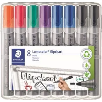 Pennarelli per flipchart Staedtler 356 WP8 X, colori assortiti, punta 2,0 mm