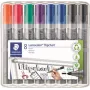 Pennarelli per flipchart Staedtler 356 WP8 X, colori assortiti, punta 2,0 mm