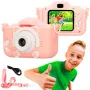 Fotocamera digitale per bambini Extralink H27 SINGLE PINK rosa bianca 3 anni