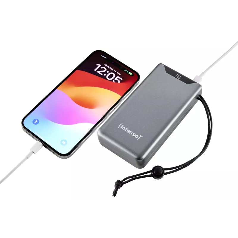 Powerbank INTENSO 7332054 — 20000 mAh, PD 3.0 e QC 3.0, 20 W, USB-A + USB-C, grigio