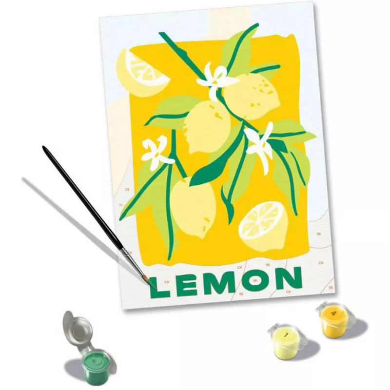Ravensburger CreArt set di pittura – Limoni (design 25515) per progetti di pittura su tela