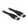 Cavo FireWire DeLOCK 83273 0,5 m 6 poli Nero