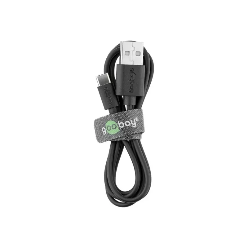 Goobay | Cavo di ricarica e sincronizzazione USB-C (USB-A > USB-C) | 38675 | nero | RJ-45 | RJ-45 90°
