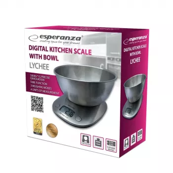 Esperanza EKS008 Lychee bilancia da cucina elettronica con ciotola