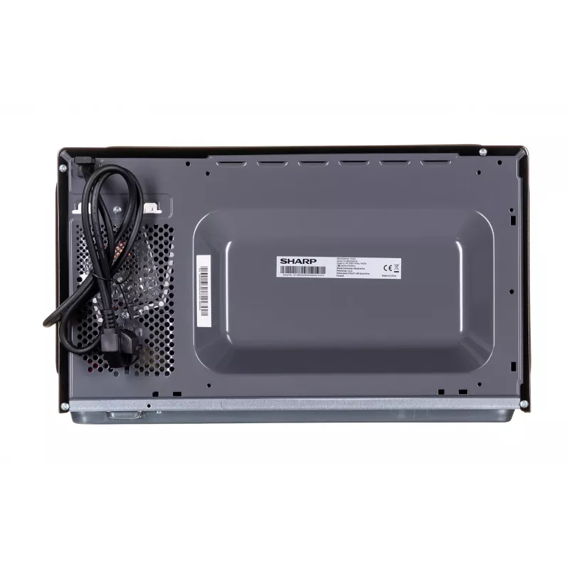 Microonde Sharp YC-MS252AE-B, a libera installazione 25 L, 900 W, comandi touch, 11 livelli di potenza, sicurezza bambini, funzione ECO, nero