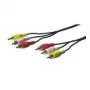 Wentronic Goobay cavo di collegamento RCA, 2 m - 3x RCA maschio > 3x RCA maschio (50381)