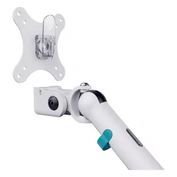 Supporto per monitor DIGITUS Dual Design per 2 schermi da 35 pollici, morsetto, 2×10 kg, VESA 75–100, inclinabile -45–90°