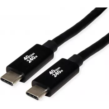 ROLINE cavo USB4 Gen3x2 40Gbit/s C-C ST/ST 240W 2m - cavo - digitale/dati (11.02.9087)