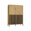 KAMARO 4DK stretto/GŁ rovere ARTISAN VETRINA