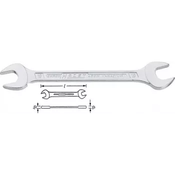 Hazet chiave a doppia bocca, a: 8 mm, a: 9 mm (450N-8X9)