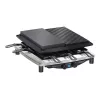 Steba RC 4 Plus Deluxe Chrome griglia raclette, acciaio inox/nero