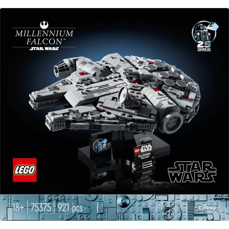 LEGO Star Wars 75375 Millennium Falcon set di costruzioni, 921 pezzi, 18+, 190×240×130 mm