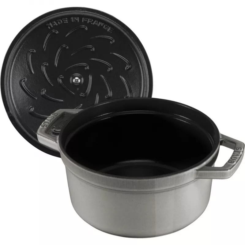 Staub La Cocotte rotonda in ghisa 26 cm, grigio grafite
