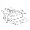 Cappa aspirante semi-incasso (estraibile) CATA TFH 6830 GBK — 600 mm, 600 m³/h, nero, controllo touch