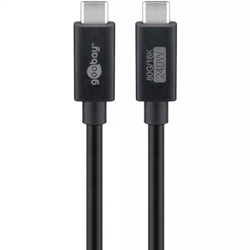Cavo USB-C WENTRONIC USB4 Gen4 1.2m — supporta 16k@60Hz e 4K@120Hz