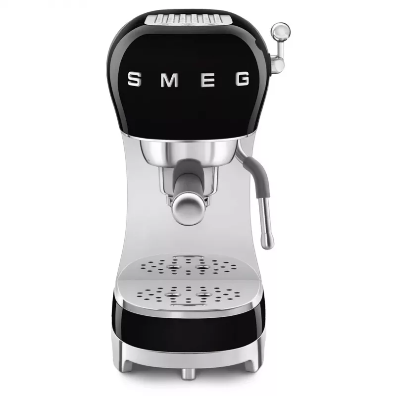 SMEG 50's Style ECF02BLEU macchina per espresso, 15 bar, nera