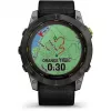 Orologio sportivo Garmin Enduro 2 Sapphire Solar 35 mm, schermo tattile MIP 1,4" 280 x 280, 32 GB, GPS, Wi-Fi, cassa in titanio DLC Carbon Grey, cinturino nero