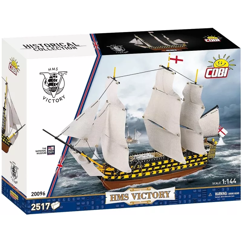 Kit da costruzione Cobi HMS Victory — 2.517 pezzi, modello dettagliato di veliero storico