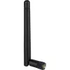 Delock 88339 antenna Wi-Fi 802.11 b/g/n, RP-SMA, 2 dBi, omnidirezionale, con snodo orientabile, nera