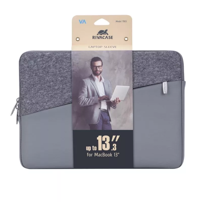 Custodia sleeve Rivacase 7903 33,8 cm (13,3 pollici) grigio