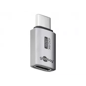 Adattatore USB-C Goobay straight USB4 - connettore maschio > connettore femmina (74447)