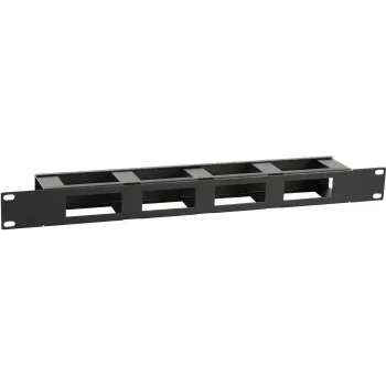 Pannello gestione cavi LOGON RAO410BL 1U nero 19 pollici