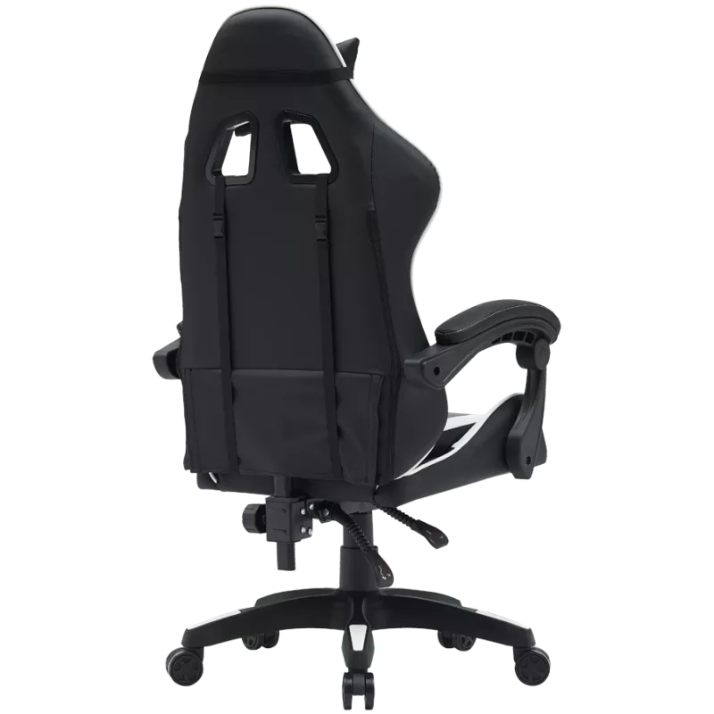 Sedia gaming CANYON Core SGCH2 — nero/bianco, design ergonomico, regolabile in altezza
