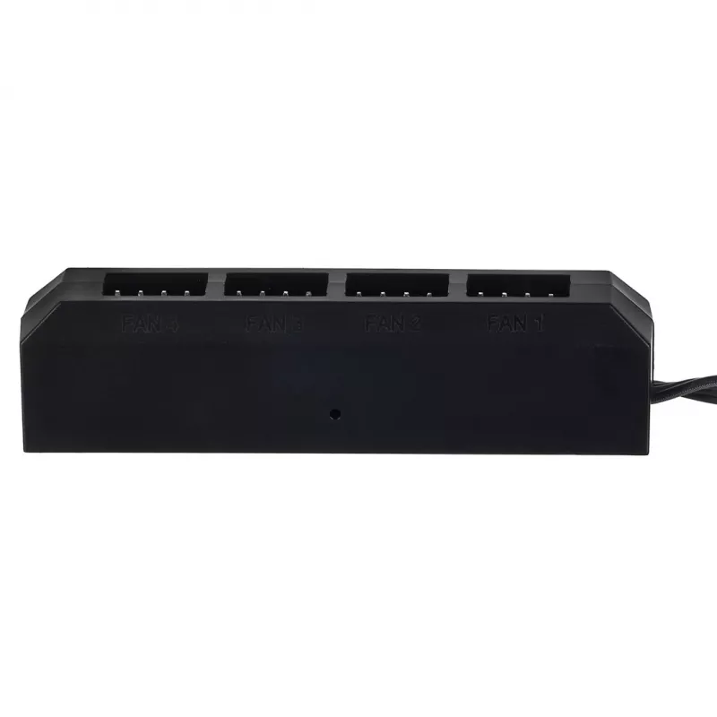 Hub ventole DeepCool FH-04 – ATX a 20 pin a 4× 3 pin Molex, cavo 0,55 m, nero