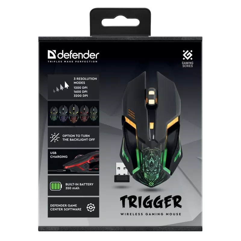 Mouse da gaming wireless TRIGGER GM-934