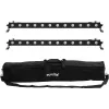 Set barre LED EUROLITE 2x LED BAR-12 QCL RGBA con soft-bag – 2 pezzi, LED QCL RGBA