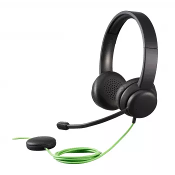 Cuffie da conferenza con filo Acer GP.HDS11.01N — supraurali, cavo 2 m, 20–20000 Hz, 160 g, nero