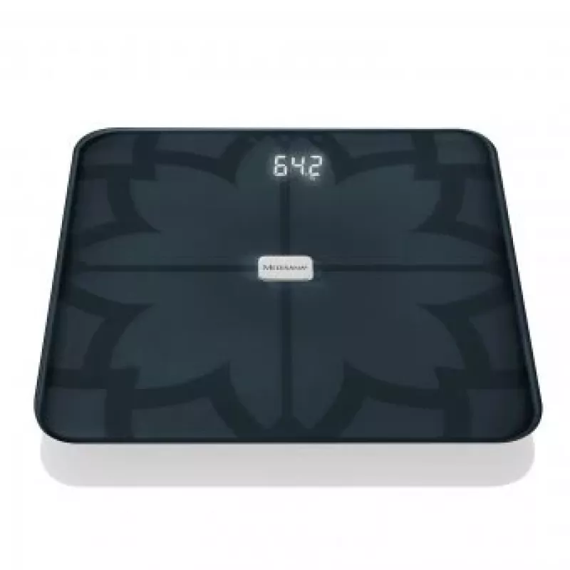 Medisana BS 450 bilancia pesapersone con analisi corporea, max 180kg, nero, Bluetooth, sensori ITO (40510)