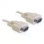 Cavo seriale DeLOCK RS-232 5 m beige DB-9