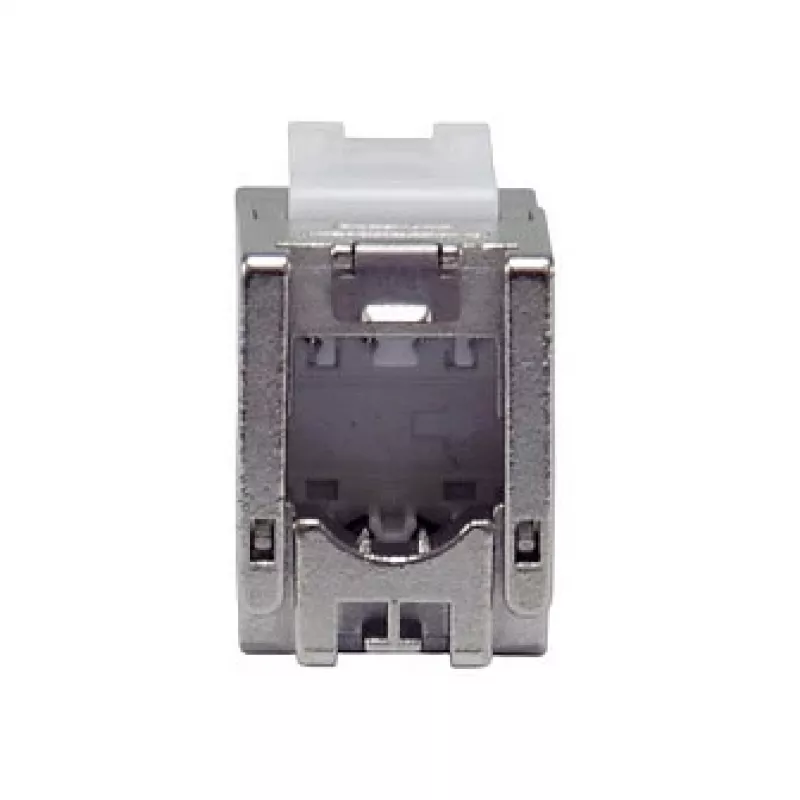 Jack Keystone Cat.6A schermato sottile, EQUIP 767223, senza attrezzi, RJ-45, piatto, argento, 8 pz.