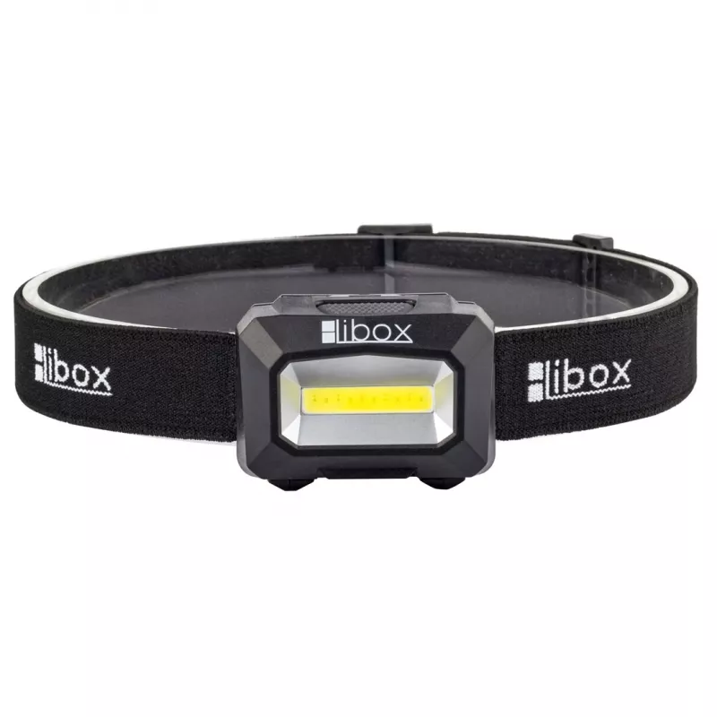 Libox LB0107 torcia lampada frontale nero LED