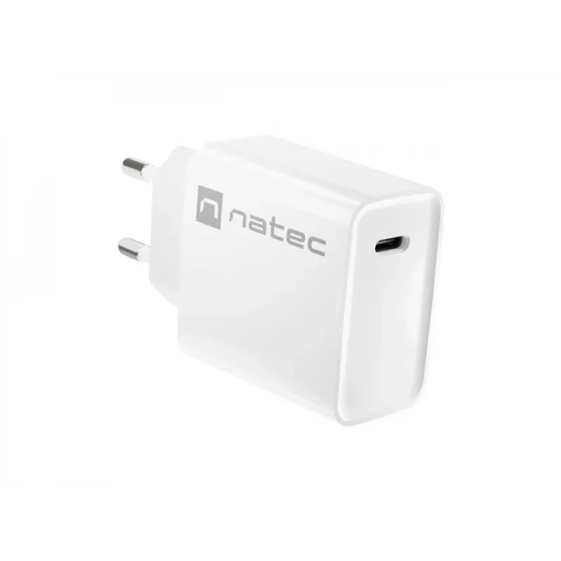 Caricabatterie rapido USB-C da interni NATEC RIBERA 12V 20W Quick Charge 3.0 bianco