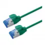 ROLINE Patch cable Cat.6A (Classe EA) S/FTP (PiMF), LSOH, PoE, verde, 7 m