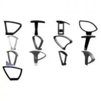 Braccioli Topstar modello tipo B2(B), 1 paio, nero (7038) (7038)
