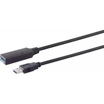 Cavo USB S/CONN 13-39075 10 m USB 3.2 Gen 1 nero