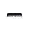 Patch panel 19 pollici 24 porte, CAT6, S/FTP, 1U, gestione cavi, nero (completo)